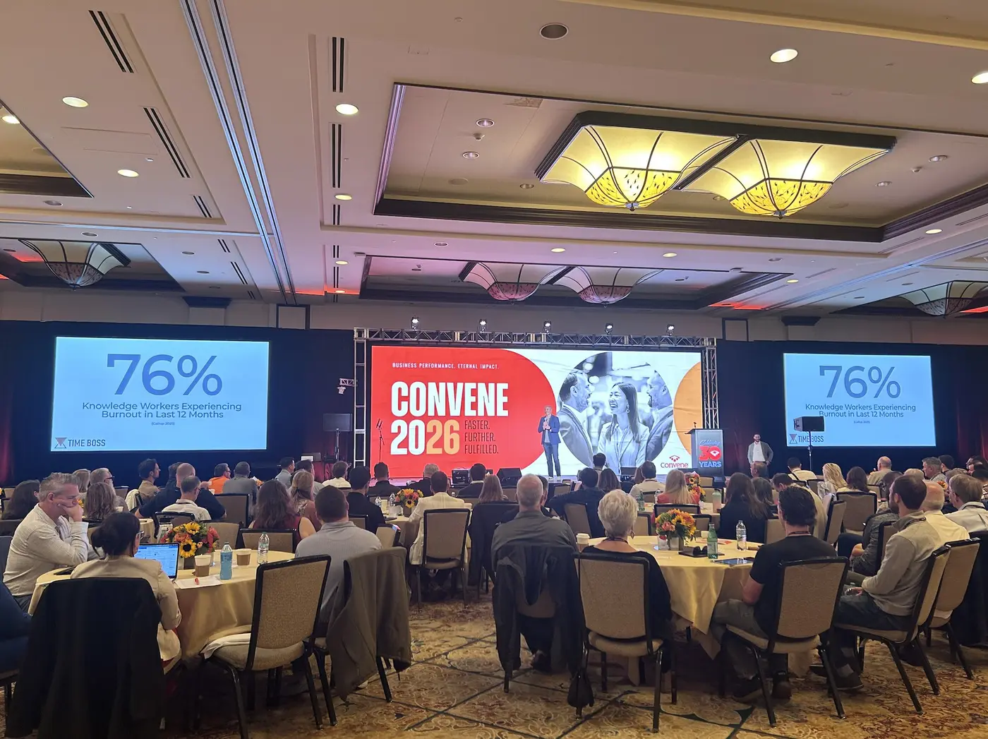 Andrew Hartman speaking at the Convene National Conference