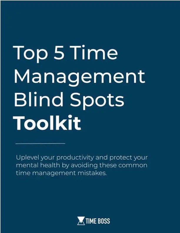 Top 5 Time Management Blind Spots Toolkit cover